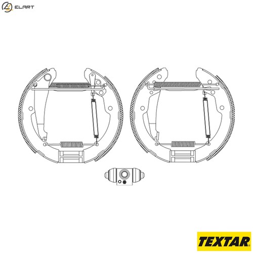 Brake shoe set - brake, 84052402