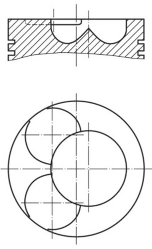 Mahle pistons for audi - pistons,