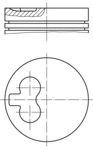 Mahle pistons for - audi, 100