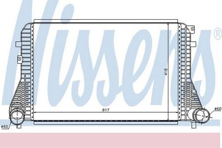 Nissens intercooler for - intercooler,