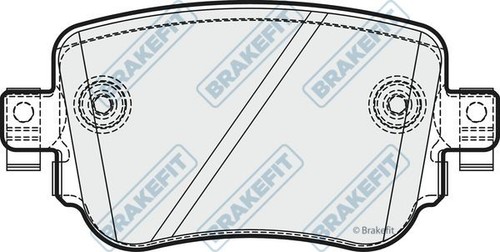Apec rear brake pad set - pad,