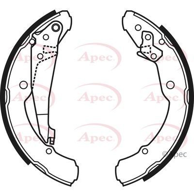 Apec rear brake - brake, set