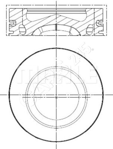 Mahle pistons for audi 8x - mahle,