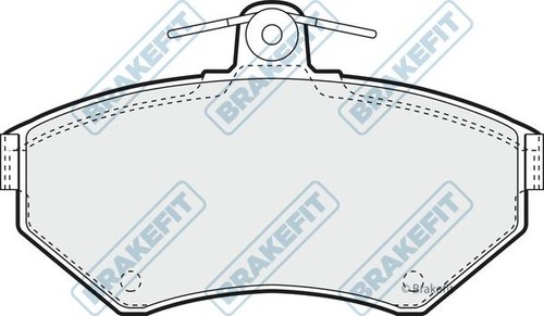 Apec front brake pad set - brake,