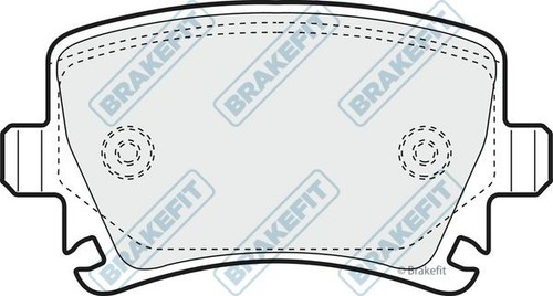Apec rear brake pad - set, for