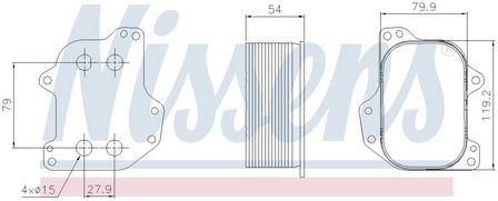 Nissens engine oil cooler - nissens,