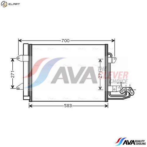 Condenser air conditioning - condenser,